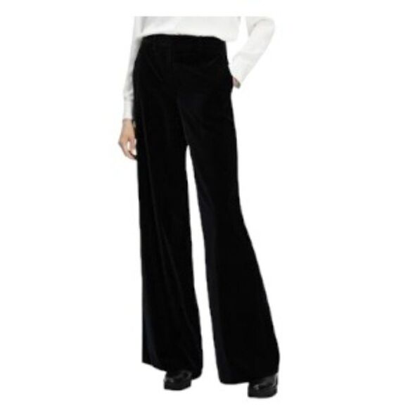 Theory Demitria 4 Stretch Velvet Pants in Baltic 6 NWT - Picture 1 of 2